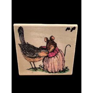 Rachel Bird & Sarah Mouse Uptown Rubber Stamps Holly Pond Hill LikeNew Condition